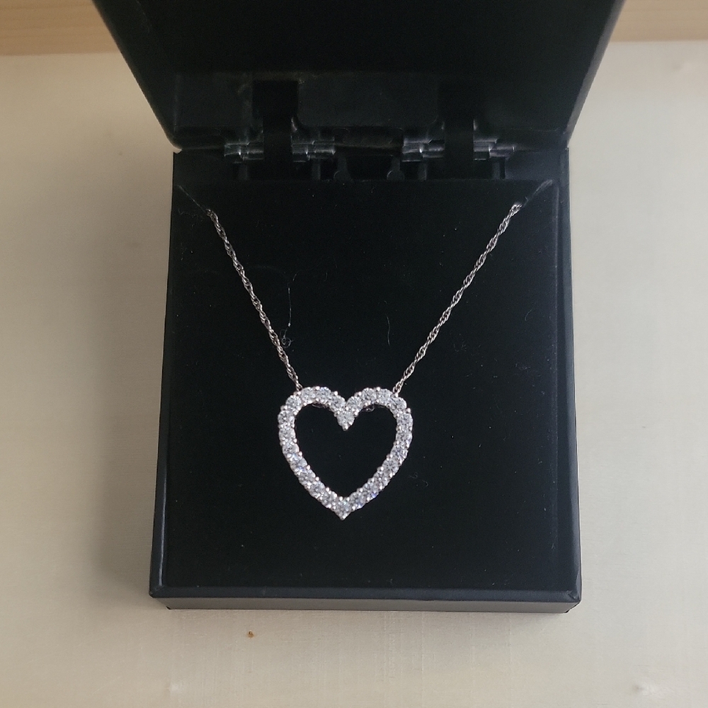 Macy's Silver Heart Necklace